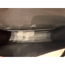 Hermes Kelly Mini Schwarzes Leder