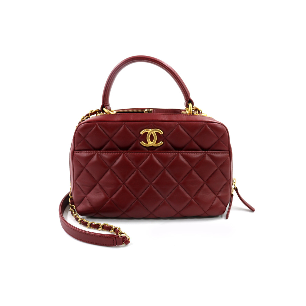 Chanel Trendy Bordeaux Leder