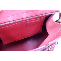 Saint Laurent Red Leather Cabas