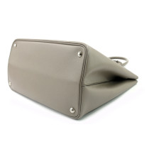 Prada Double Gray Leather