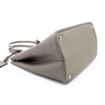 Prada Double Graues Leder