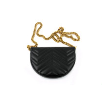 Gucci Marmont Half-Moon Black Leather