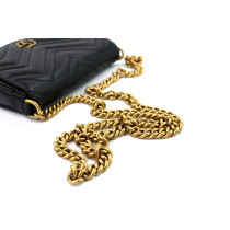 Gucci Marmont Demi-lune Cuir Noir