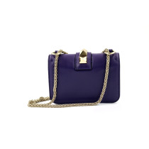 Valentino Glam Lock Purple Leather