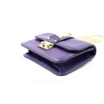 Valentino Glam Lock Purple Leather