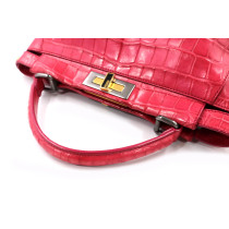 Fendi Peekaboo Pink Crocodile