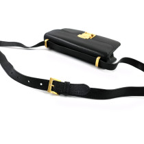 Miu Miu Black Leather Shoulder Bag