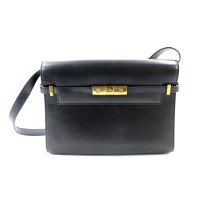 Saint Laurent Manhattan Schwarzes Leder