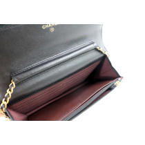 Chanel Woc Schwarzes Leder