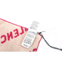 Balenciaga Pink Wool Scarf