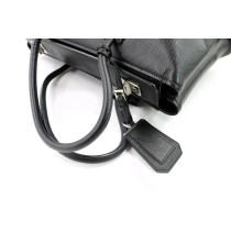 Prada Black Leather Shopping Bag