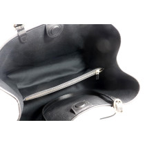 Gucci Shopping Emblem Schwarzes Leder