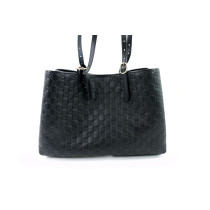 Gucci Shopping Emblem Pelle Nera