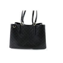 Gucci Shopping Emblem Pelle Nera
