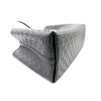 Gucci Shopping Emblem Black Leather