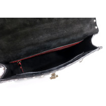 Valentino Spike Schwarzes Leder