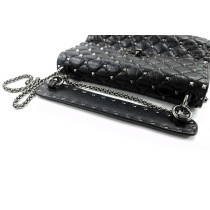 Valentino Spike Cuir Noir