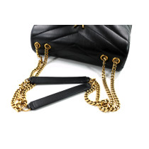 Saint Laurent Lou Lou Schwarzes Leder