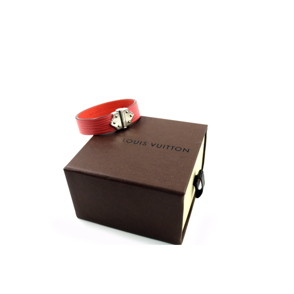 Louis Vuitton Armband Rosa Leder