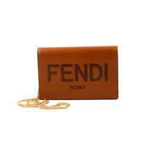 Fendi Wallet on Chain Cuir Marron