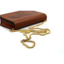 Fendi Wallet on Chain Braun Leder