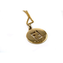 Fendi Gold Metal Necklace