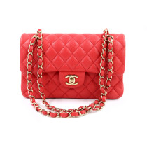 Chanel Timeless Pelle Caviar Rossa