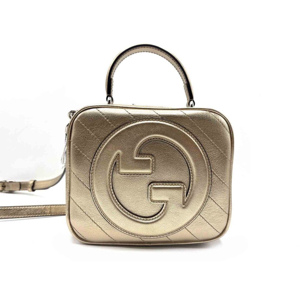 Gucci Blondie Metallic Gold Leather