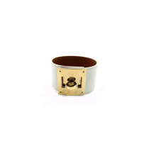 Hermès Bracelet Kelly Dog 2011 Cuir Blanc