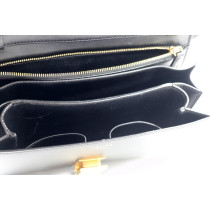 Celine Classic Box Schwarzes Leder