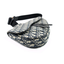 Dior Saddle Waist Bag Blue Oblique Canvas