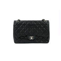 Chanel Classic Double Flap Timeless Black Leather