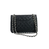 Chanel Classic Double Flap Timeless Schwarzes Leder