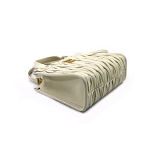 Miu Miu Shopping Mini Cuir Matelassé Crème