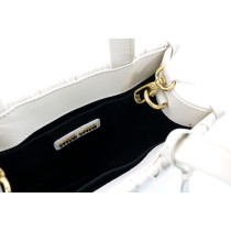 Miu Miu Shopping MIni Pelle Matelassè Panna