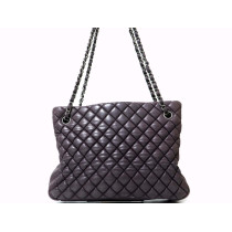 Chanel New Bubble Small Tote Lila Leder