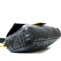 Fendi Baguette Schwarzes Leder