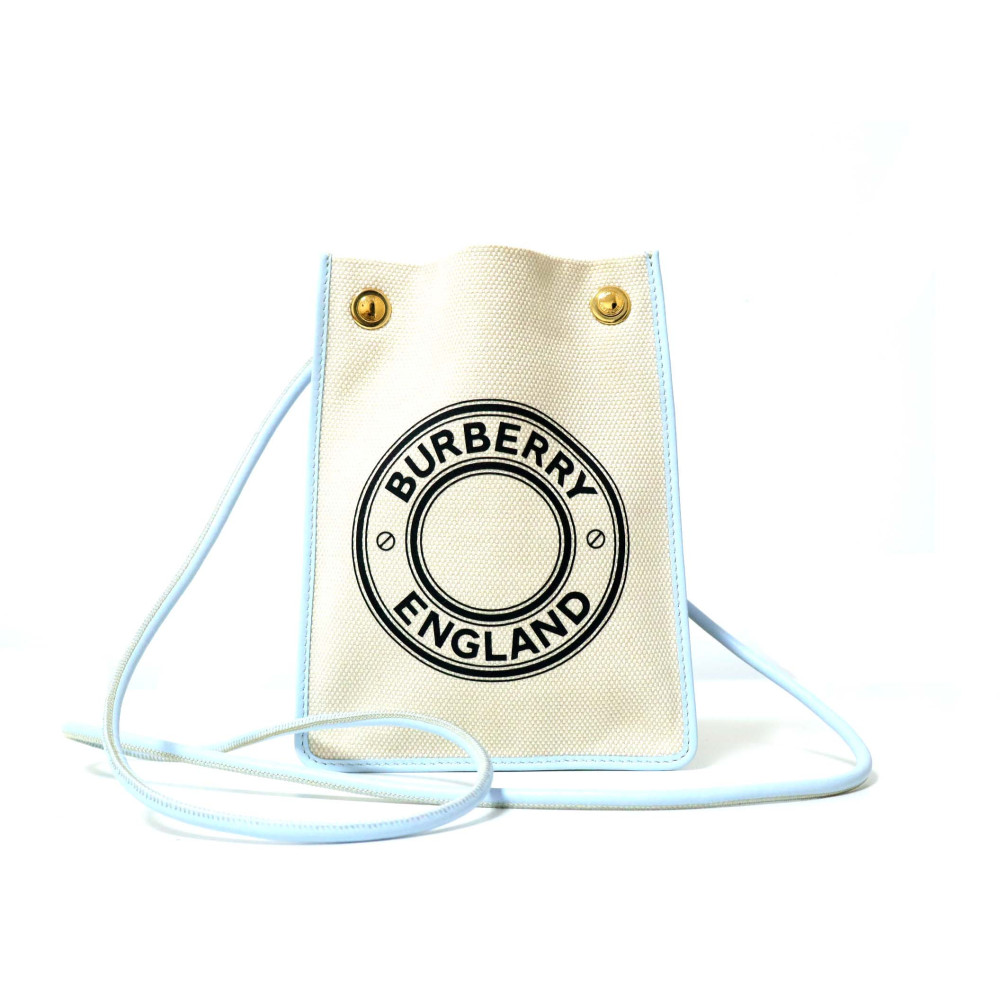 Burberry Beige Canvas Shoulder Bag