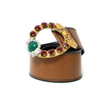 Miu Miu Cintura Pelle Marrone