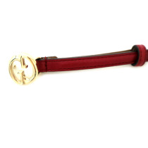 Ceinture Gucci Interlocking Vintage Cuir Rouge