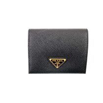Prada Brieftasche aus schwarzem Saffiano-Leder