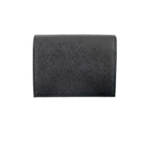 Prada Brieftasche aus schwarzem Saffiano-Leder