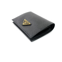 Prada Brieftasche aus schwarzem Saffiano-Leder