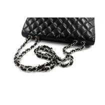 Chanel Timeless Jumbo Schwarzes Leder