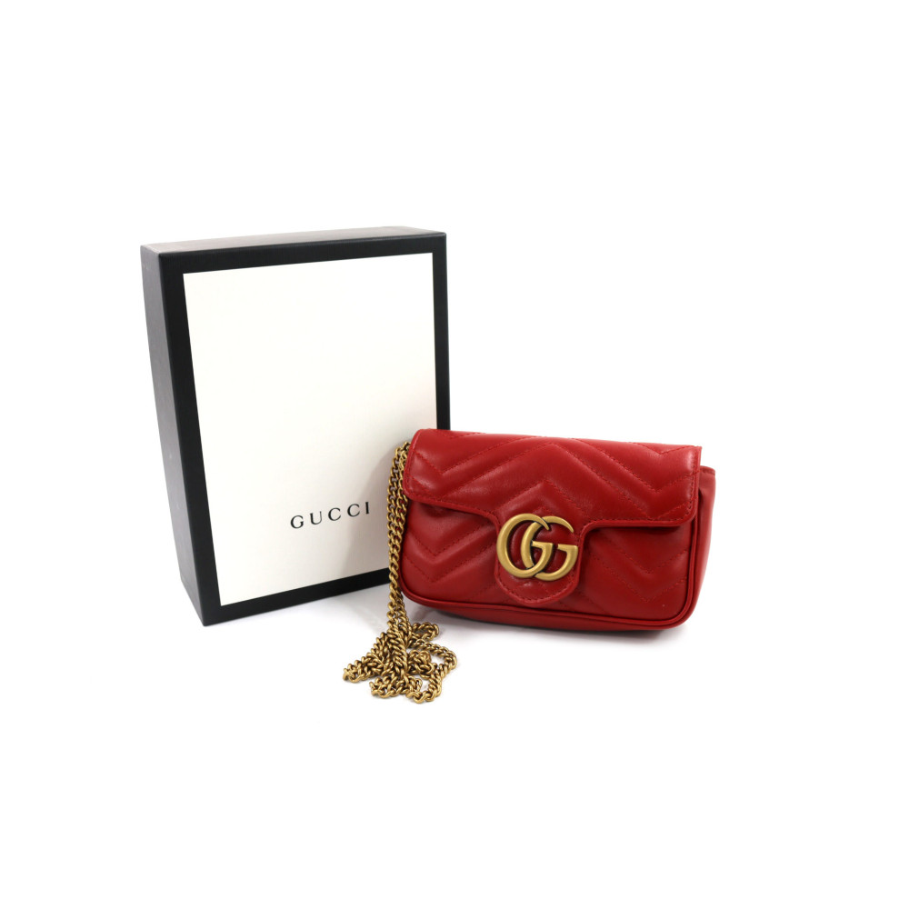 Gucci Marmont Mini Pelle Rossa