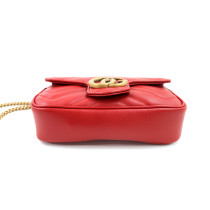 Gucci Marmont Mini Cuir Rouge