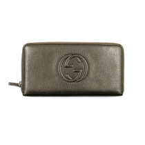 Gucci Bronze Leather Clutch