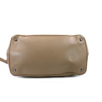 Prada Beige Leather Shopping Bag