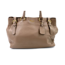 Prada Tote Shopping en Cuir de Cerf Visone