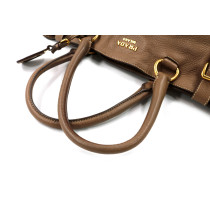 Prada Tote Shopping en Cuir de Cerf Visone